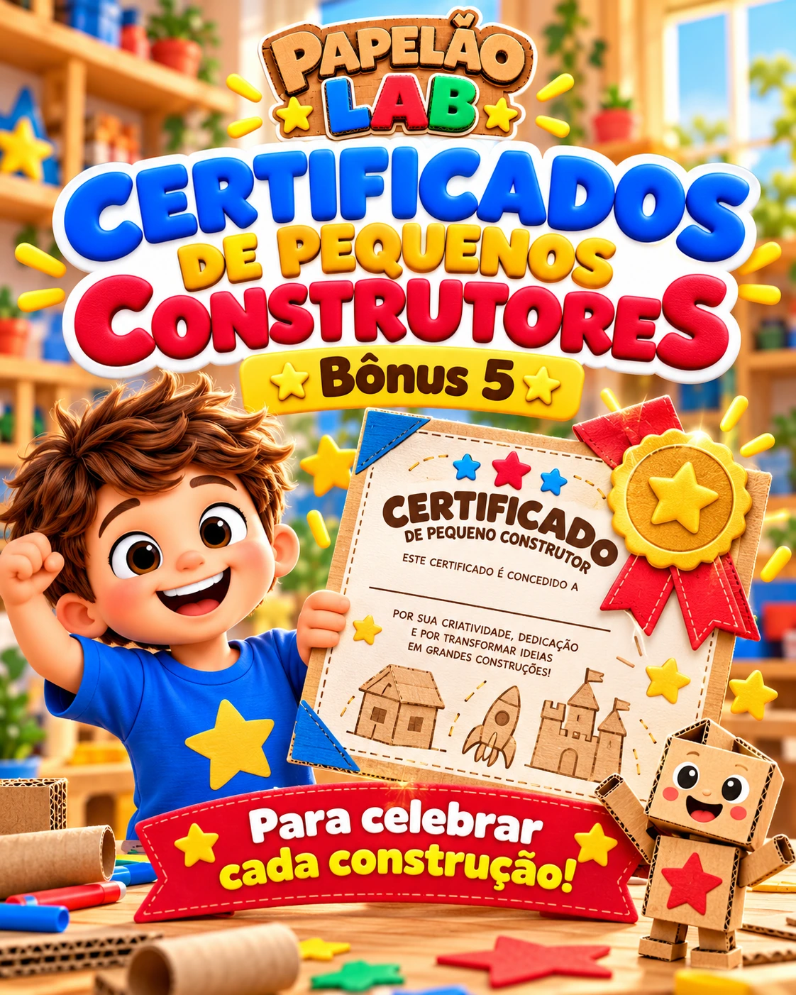 Arte individual ilustrativa do bônus 5: Certificados de pequeno construtor