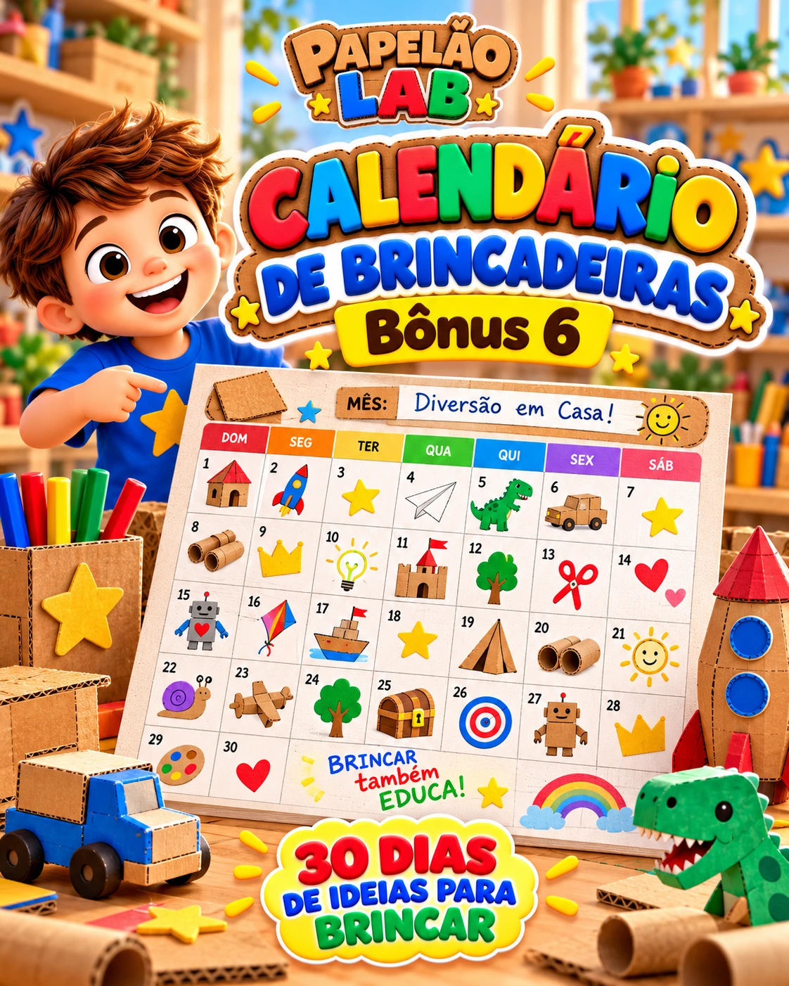 Arte individual ilustrativa do bônus 6: Calendário de 30 dias